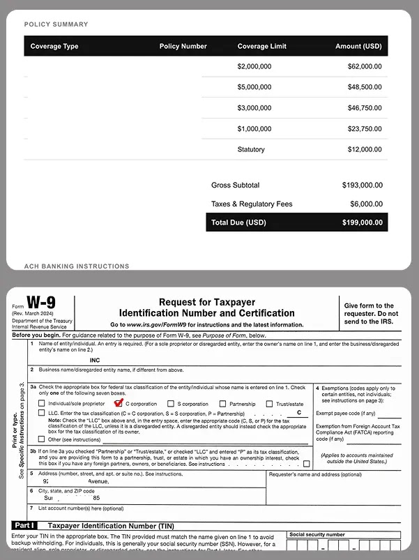 Forged financial documents attached to the BEC email (Source - Securelist)