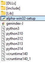 Archive content with Python interpreter disguised as Setup.exe (Source - Bitdefender)