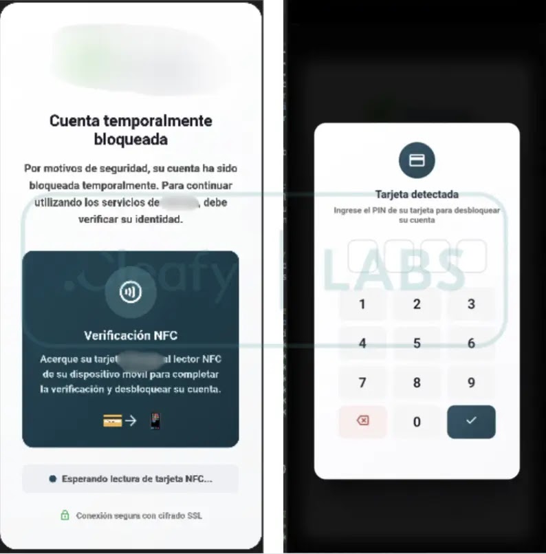 Kiosk Mode for Card Reading and Pin Harvest (Source - Cleafy)