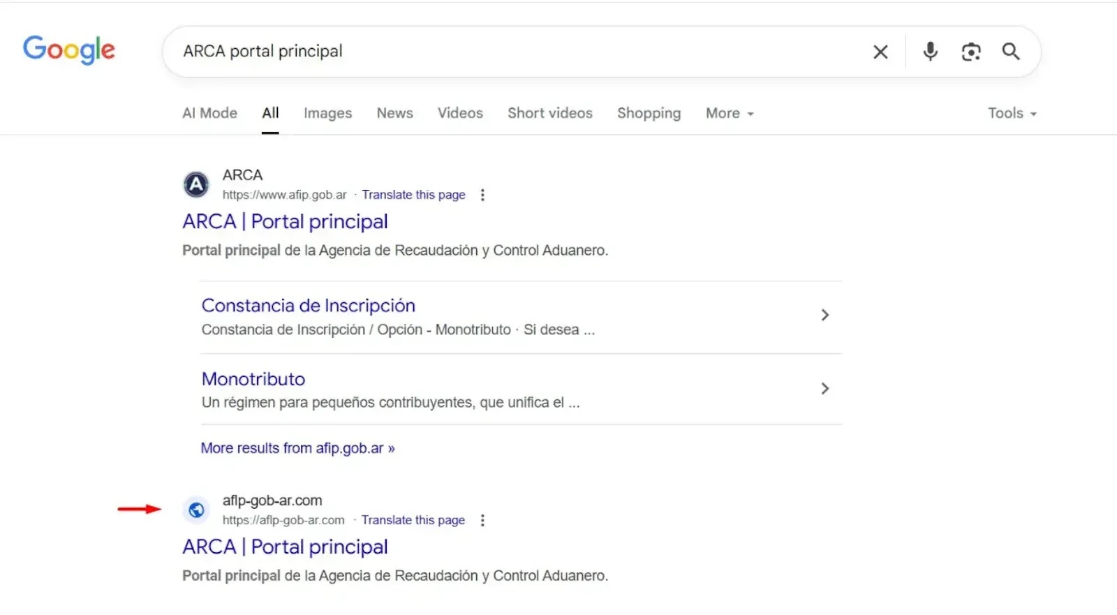 BTMOB impersonates an Argentine government agency(source :.welivesecurity)