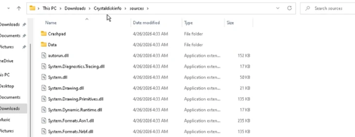 Files dropped after extraction of the ZIP file after download (Source - Microsoft)
