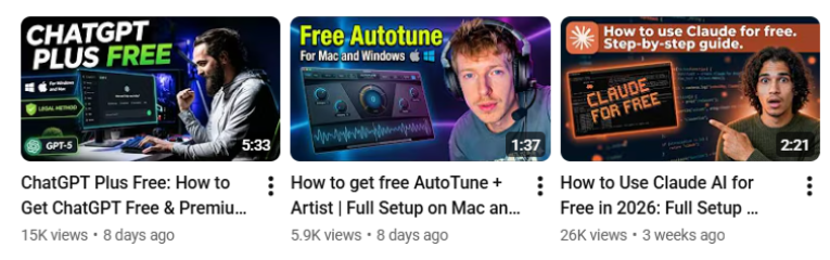 Compromised YouTube channels with AI-generated videos (Source - Malwarebytes)
