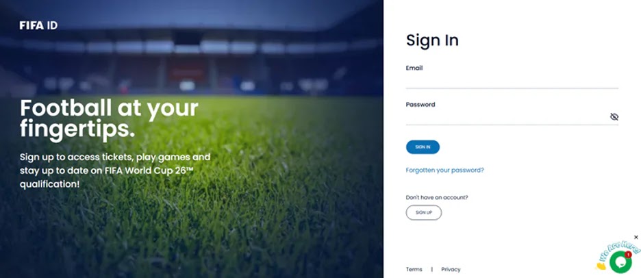 Example of a fake Log In - Sign Up page (Source - Group-IB)