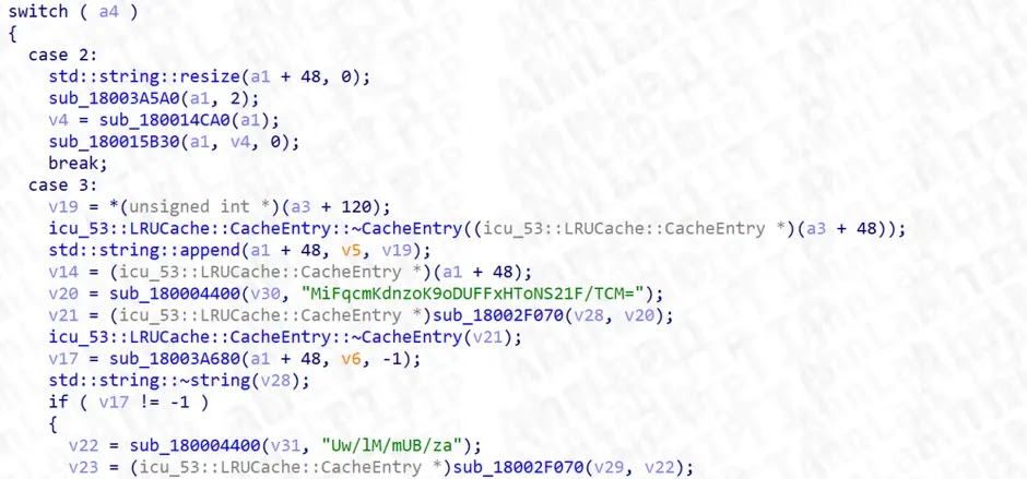 Part of the Xctdoor code (Source - ASEC)