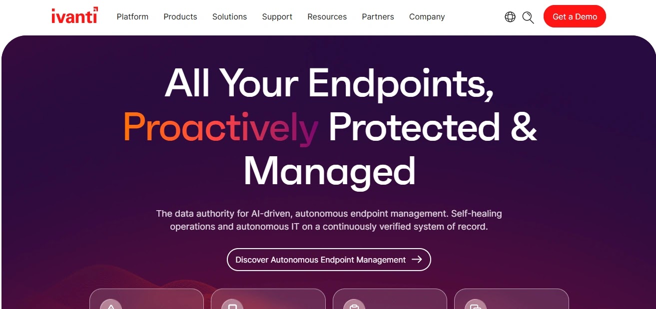 Ivanti network access control policy enforcement interface