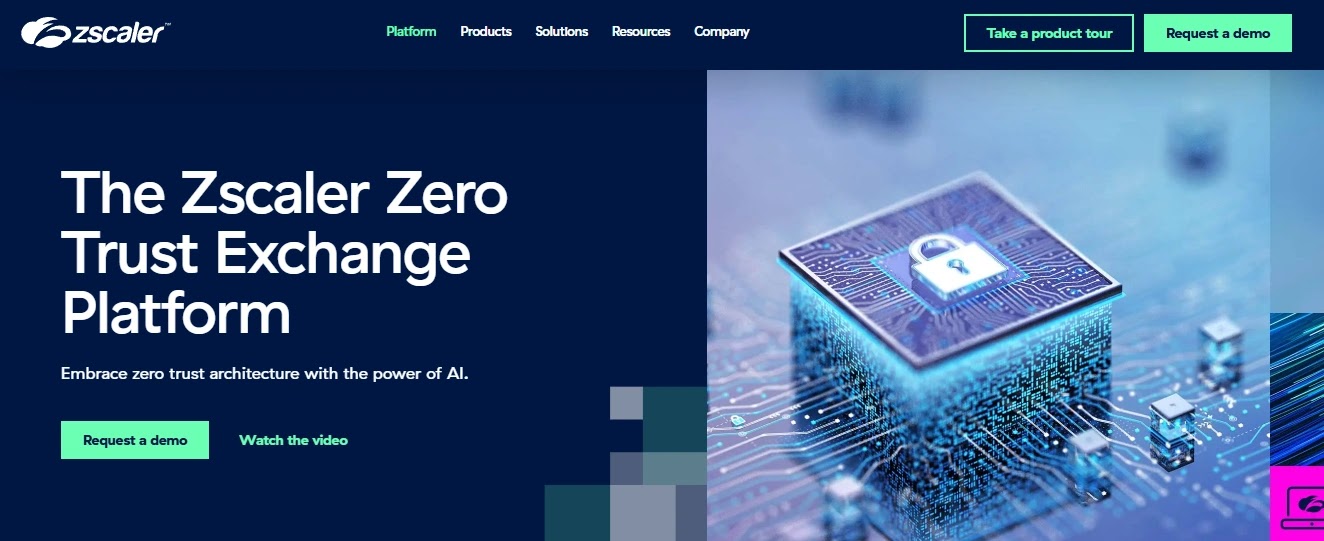 Zscaler Private Access zero trust application access dashboard