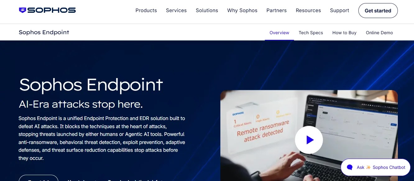 Sophos Intercept X EDR guided investigation and threat case