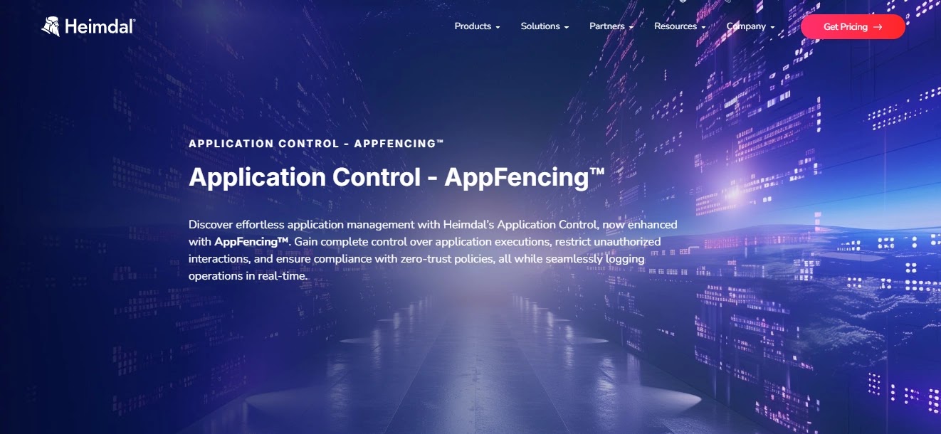Heimdal Application Control application allowlisting and policy management