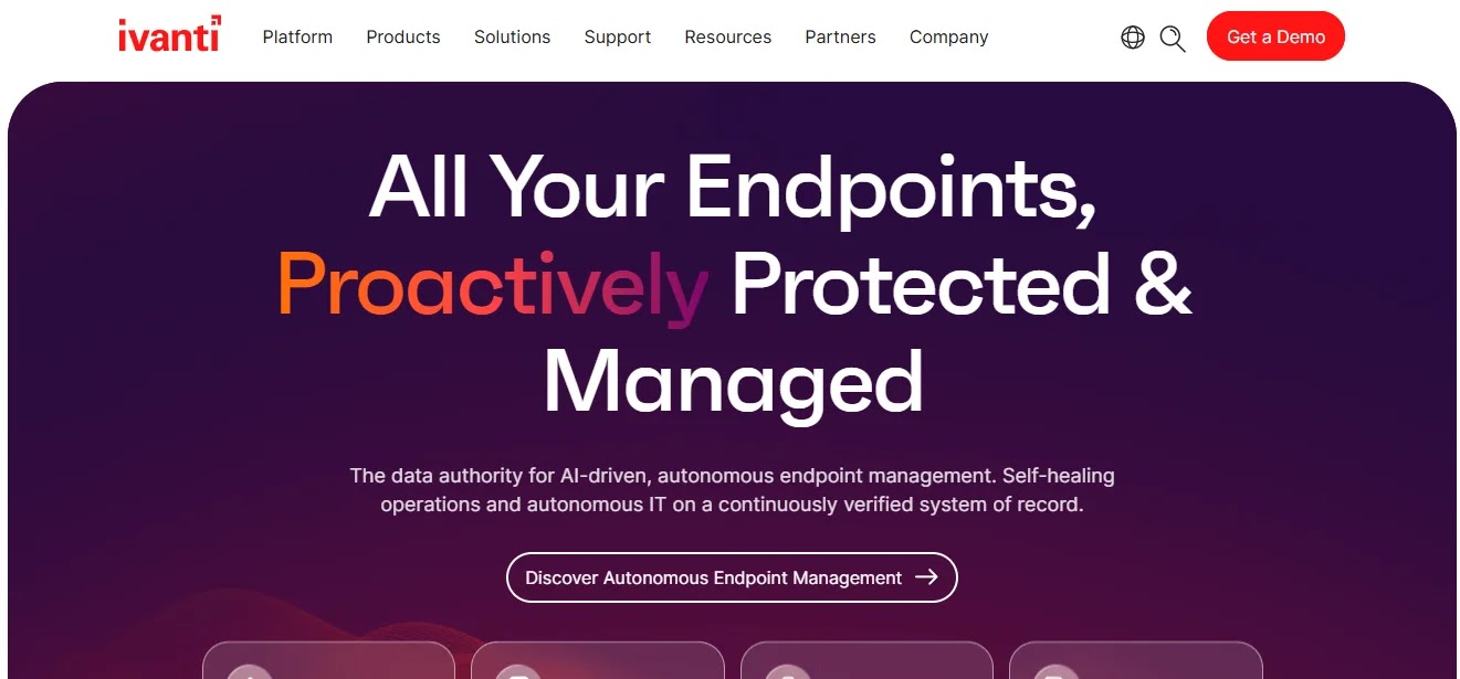 Ivanti mobile device management and endpoint policy