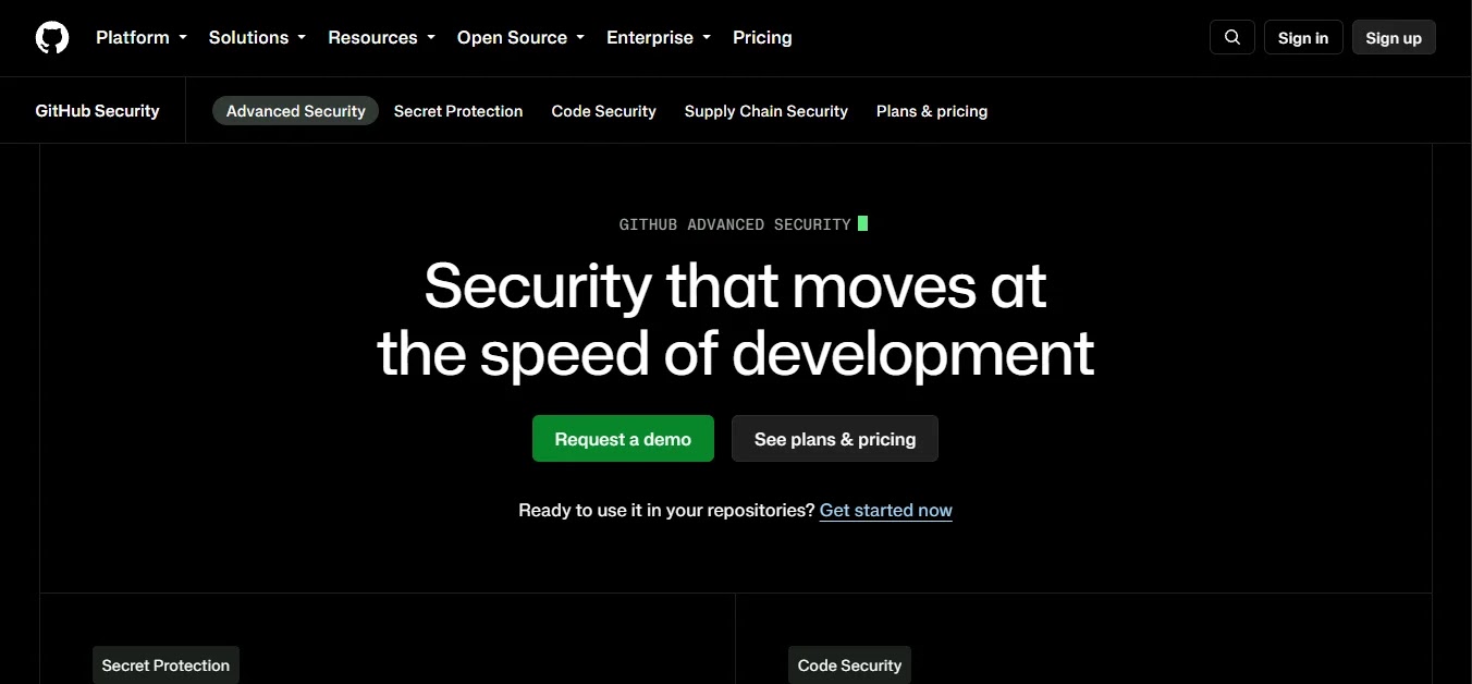 GitHub Advanced Security — Best Native Floor
