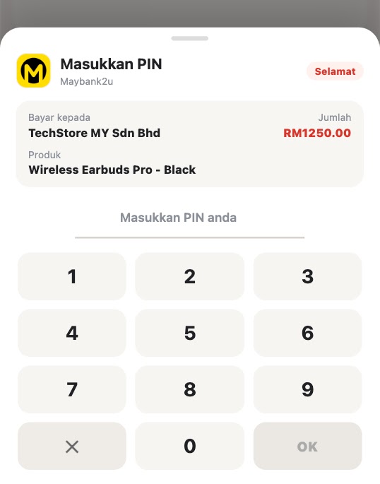 The bundled fake-checkout page (Source - Threat Fabric)